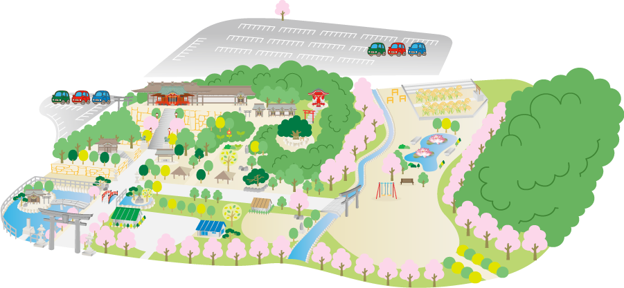 住吉公園 見取り図 | 公園管理共同事業体 三和土 | タタキ | 下関市都市公園管理