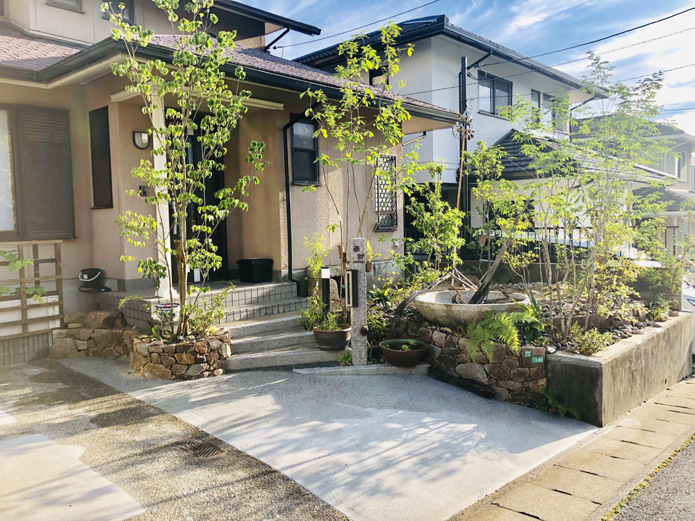 施工への想い 11 | 有限会社 浜田造園 | 山口県下関市の造園業 | 庭木植木販売 | 植栽 | 石造