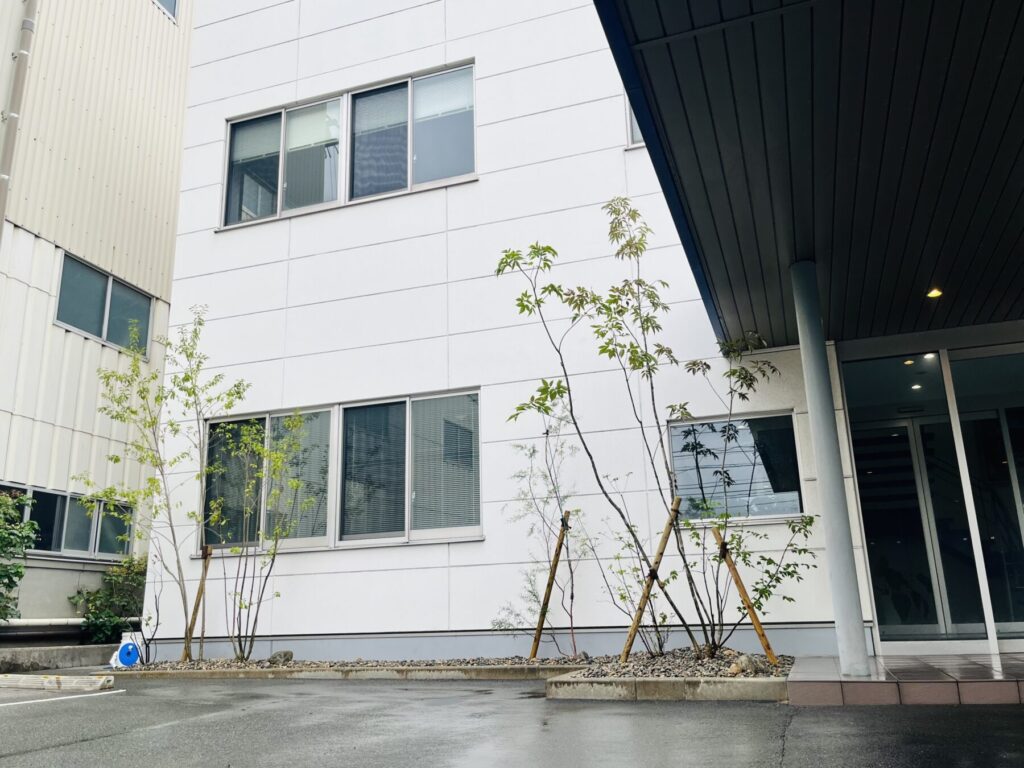 Title: 企業様社屋の花壇植栽です🌱 | Press-277 | Image No.3 | 有限会社 浜田造園 | 造園土木・公共工事 | 植栽工事・設計・施工 | 庭園、緑地、公共施設の管理育成 | 造園資材販売 | 山口県下関市